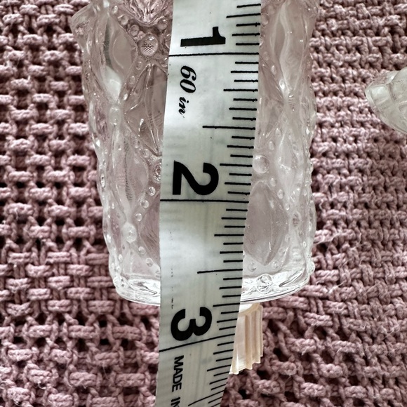 Vintage Party Lite Ruffled Crystal Candle Holder Party Light 2 Piece - Picture 5 of 8